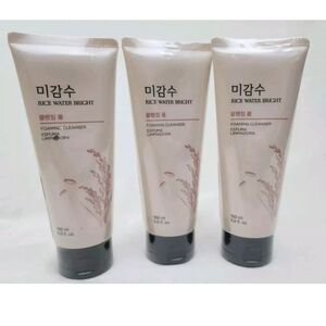 Lot Of 3 The Face Shop Rice Water Bright Foaming Cleanser 5 Fl OZ New Sealed